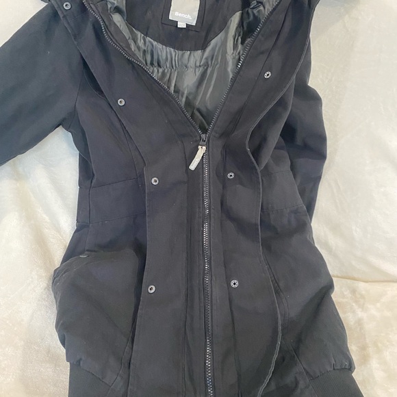 Bench Women’s Hooded Double Breasted Jacket - Picture 11 of 12